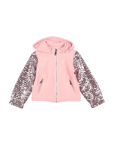 TO BE TOO Hooded track jacket  Pink 97% Polyester, 3% Elastane
