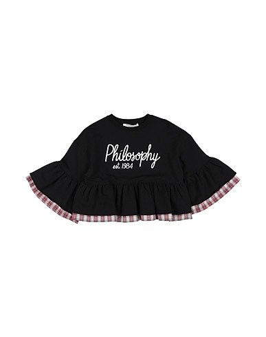 PHILOSOPHY di LORENZO SERAFINI Felpa Nero 94% Cotone, 6% Elastan