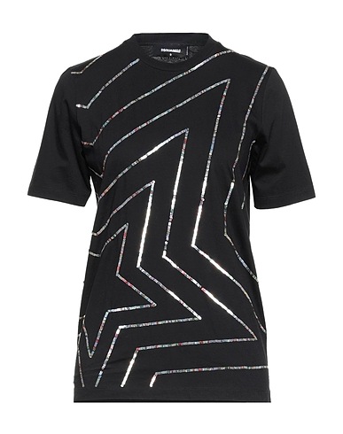 DSQUARED2 Top Elegante Nero 100% Cotone