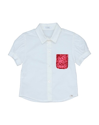 BYBLOS Patterned shirts & blouses White 100% Cotton