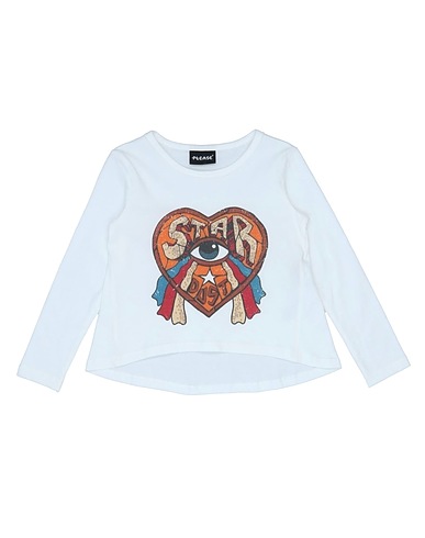 PLEASE T-shirt White 100% Cotton