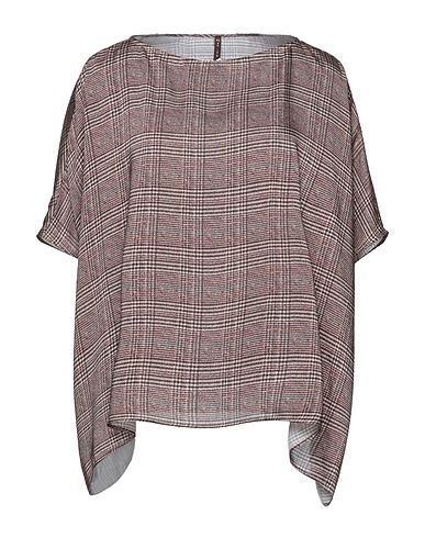 MANILA GRACE Top Dark brown 100% Polyester