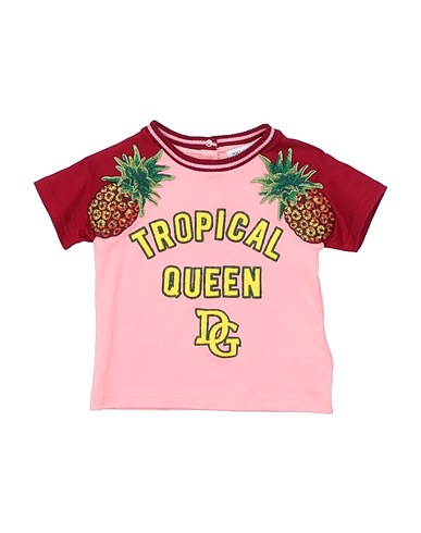 DOLCE&GABBANA T-Shirt Rosa 100% Baumwolle