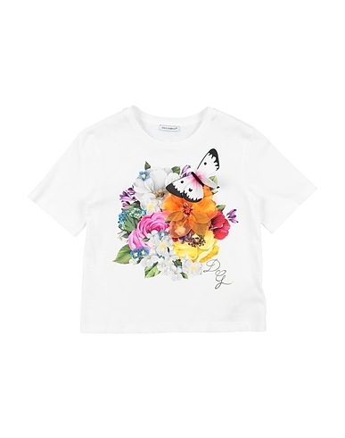 DOLCE&GABBANA T-shirt White 100% Cotton, Silk, Polyester, Glass, Viscose