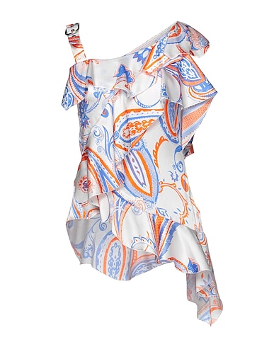 ROBERTO CAVALLI Evening top White 100% Silk