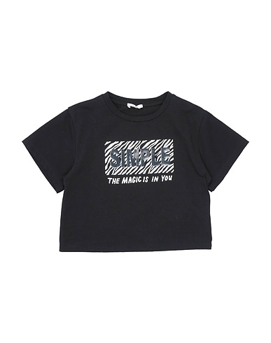 MEILISA BAI Ｔシャツ ブラック コットン 94% / ポリウレタン 6%