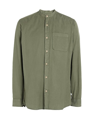 SELECTED HOMME Solid colour shirt Military green 60% Tencel™ Lyocell, 40% Organic cotton