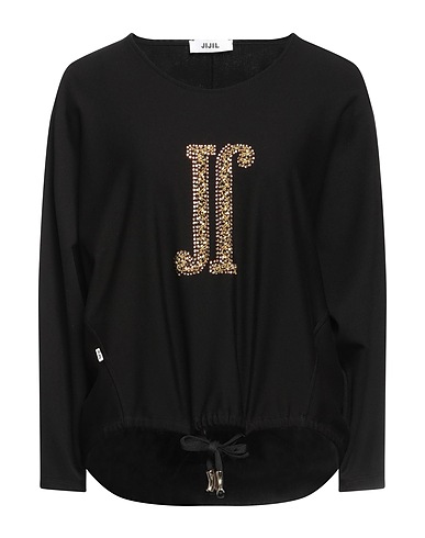 JIJIL Sweatshirt Black 60% Viscose, 35% Polyamide, 5% Elastane