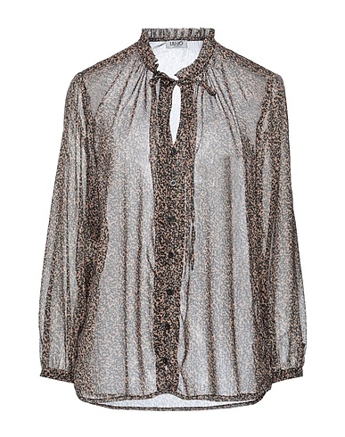 LIU •JO Camicie  e bluse fantasia Cammello 100% Poliestere