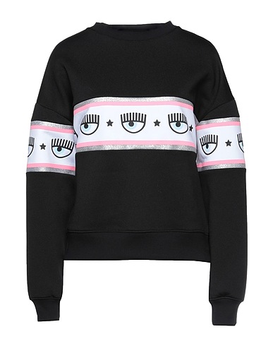 CHIARA FERRAGNI スウェット ブラック ポリエステル 69% / コットン 31%