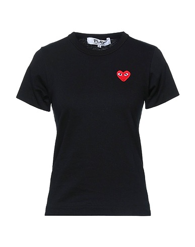 COMME des GARÇONS PLAY T-shirt Black 100% Cotton