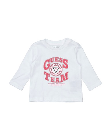GUESS T-shirt Bianco 100% Cotone