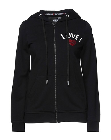 LOVE MOSCHINO スウェット ブラック コットン 100% / ポリウレタン
