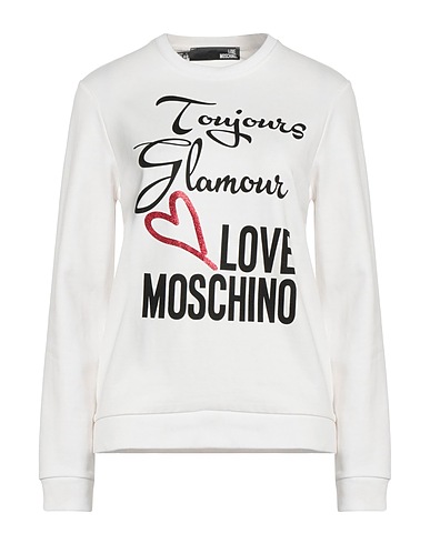 LOVE MOSCHINO スウェット ホワイト コットン 100% / ポリウレタン