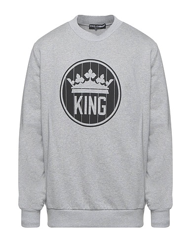 DOLCE&GABBANA Sweatshirt Light grey 100% Cotton