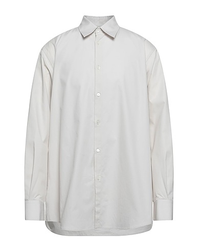 VALENTINO GARAVANI Camicia tinta unita Grigio chiaro 53% Poliestere, 43% Lana Vergine, 4% Elastan