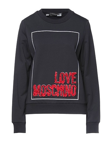 LOVE MOSCHINO Sweatshirt Black 95% Cotton, 5% Elastane