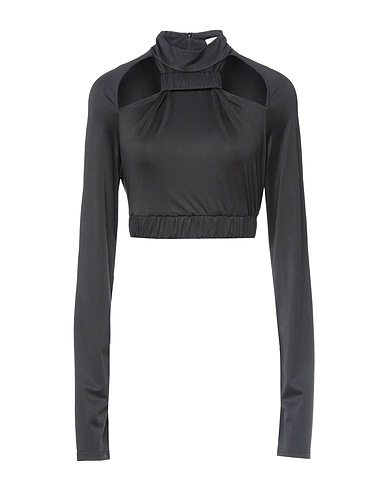 DANAMÉ Sweatshirt Black 46% Acetate, 27% Modal, 18% Nylon, 9% Elastane