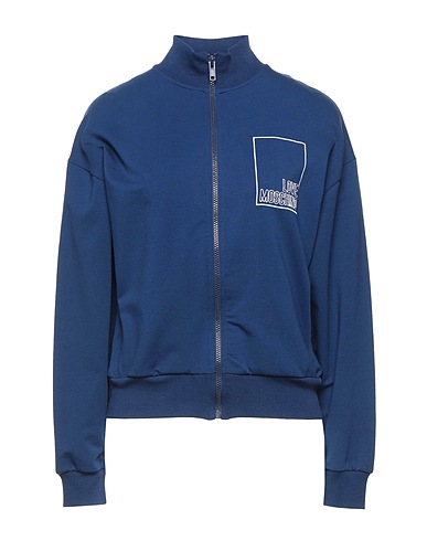 LOVE MOSCHINO Sweatshirt Midnight blue 95% Cotton, 5% Elastane