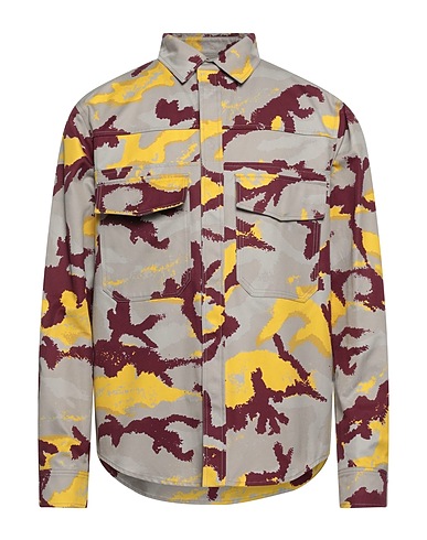 VALENTINO GARAVANI Patterned shirt Taupe 100% Cotton