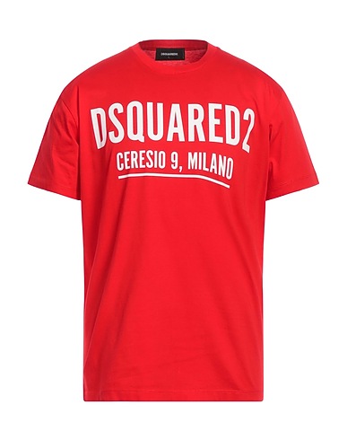 DSQUARED2 T-shirt Tomato red 100% Cotton