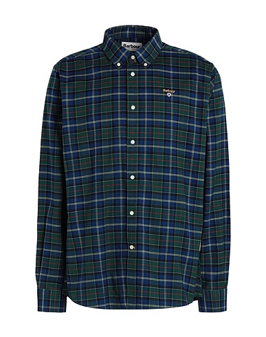 BARBOUR Checked shirt OXBRIDGE TAR
 Dark green 97% Cotton, 3% Elastane
