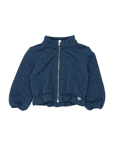 PLEASE Sweatshirt Blau 70% Viskose, 20% Baumwolle, 5% Polyamid, 5% Polyester