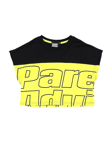 PARENTAL ADVISORY EXPLICIT CONTENT T-shirt Giallo 100% Cotone