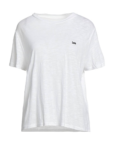 LEE T-Shirt Weiß 60% Lyocell, 40% Leinen