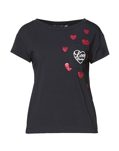 LOVE MOSCHINO T-shirt Black 95% Cotton, 5% Elastane