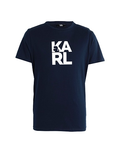 KARL LAGERFELD T-shirt BEACHWEAR Midnight blue 100% Cotton