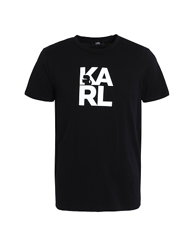 KARL LAGERFELD T-shirt BEACHWEAR Black 100% Cotton