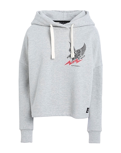 SUPERDRY Hoodie Hellgrau 79% Baumwolle, 21% Polyester