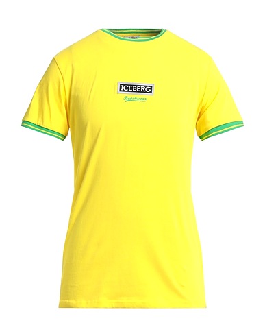 ICEBERG T-shirt Giallo 93% Cotone, 7% Elastan