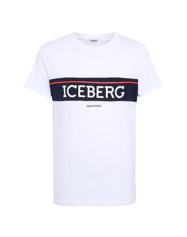 ICEBERG T-shirt BEACHWEAR Bianco 100% Cotone