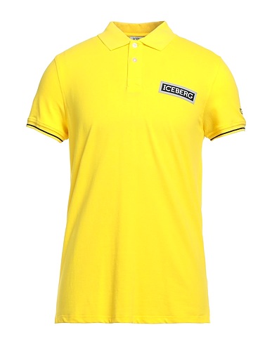 ICEBERG Polo Jaune 95% Coton, 5% Élasthanne