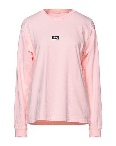 OBEY T-shirt Pink 100% Cotton