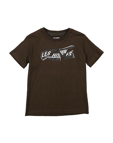 LES HOMMES T-shirt Verde militare 100% Cotone