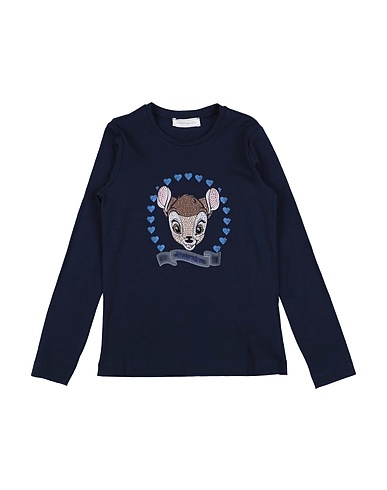 MONNALISA T-shirt Midnight blue 95% Cotton, 5% Elastane