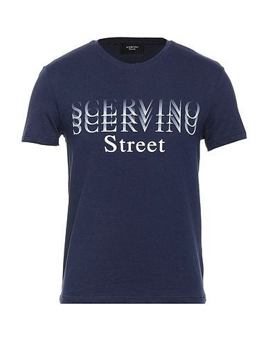 ERMANNO SCERVINO T-shirt Blu notte 95% Cotone, 5% Elastan