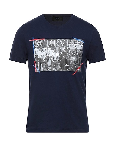 SCERVINO T-Shirt Nachtblau 95% Baumwolle, 5% Elastan