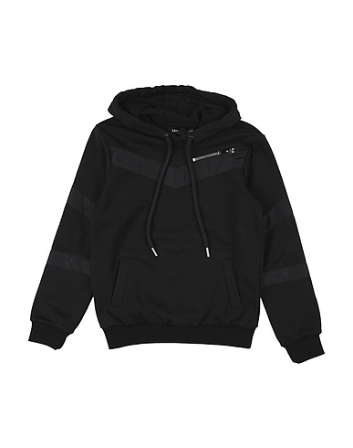 LES HOMMES Felpa Nero 100% Cotone