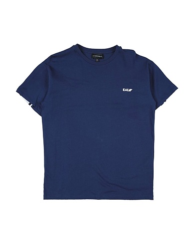 EMPORIO ARMANI T-shirt Blu notte 100% Cotone, Poliestere