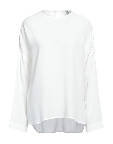 M MISSONI Top White 69% Acetate, 31% Silk, Mother-of-pearl