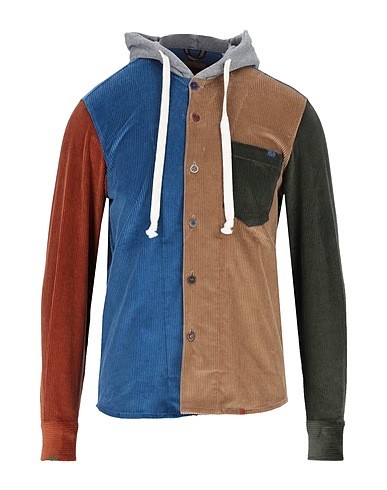 BOB Camicia fantasia Cammello 97% Cotone, 3% Elastan