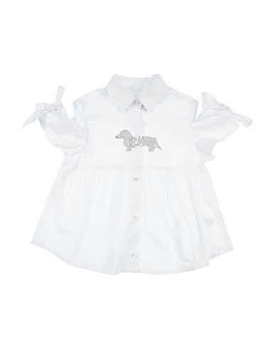 HARMONT & BLAINE Camicie  e bluse fantasia Bianco 98% Cotone, 2% Elastan