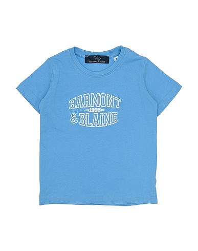 HARMONT & BLAINE T-shirt Pastel blue 100% Cotton