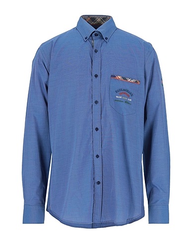 PAUL & SHARK Checked shirt Blue 100% Cotton