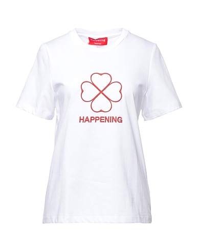 HAPPENING 4'33'' T-shirt Bianco 68% Cotone, 20% Poliestere, 12% Tencel™