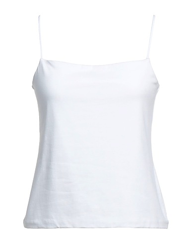 VINCE. Top White 94% Pima Cotton, 6% Elastane
